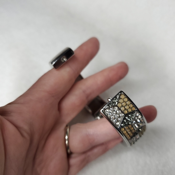 KL Argyle Diamond Design Silver Bracelet - Picture 8 of 10